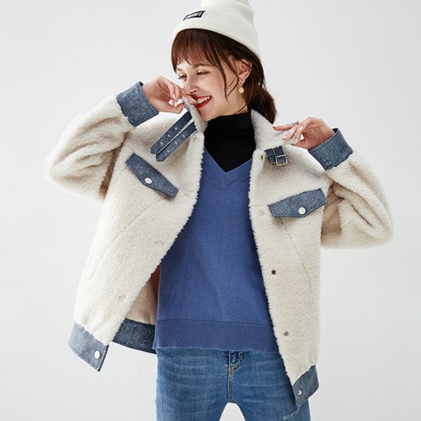 real fur coat streetwear korean vintage 100% wool jacket autumn winter coat women clothes 2019 sheep shealring abrigo mujer 3344, Black
real fur coat streetwear korean vintage 100% wool jacket autumn winter coat women clothes 2019 sheep shealring abrigo mujer 3344, Black
