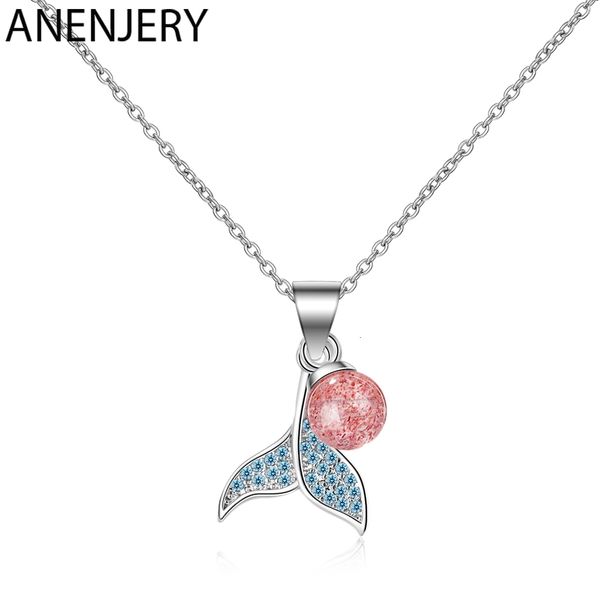romantic 925 sterling silver blue zircon mermaid fishtail necklace for women natural strawberry crystal jewelry
romantic 925 sterling silver blue zircon mermaid fishtail necklace for women natural strawberry crystal jewelry