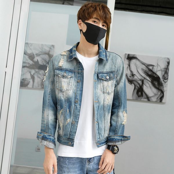2019 spring and autumn fashion casual long-sleeved shirt trend youthful denim blue jacket handsome street stlyle tide male, Black;brown
2019 spring and autumn fashion casual long-sleeved shirt trend youthful denim blue jacket handsome street stlyle tide male, Black;brown