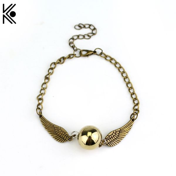 the golden snitch bracelets & bangles for women&men bronze silver color charm bracelet quidditch jewelry, Black
the golden snitch bracelets & bangles for women&men bronze silver color charm bracelet quidditch jewelry, Black