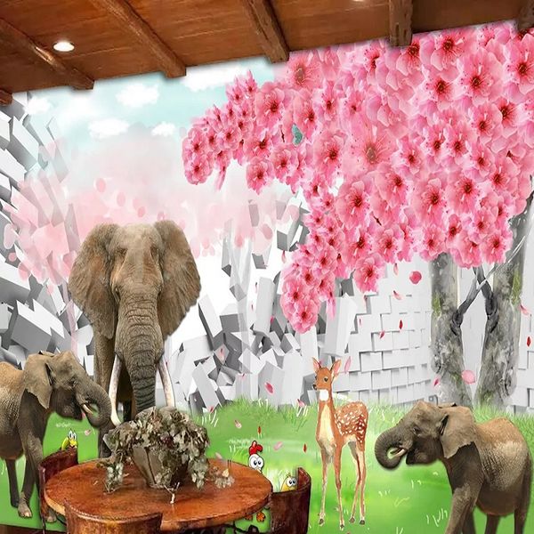 new custom large mural 3d wallpaper cartoon elephant flower brick children's bedroom mural tv back wall decor deep 5d embossed
new custom large mural 3d wallpaper cartoon elephant flower brick children's bedroom mural tv back wall decor deep 5d embossed