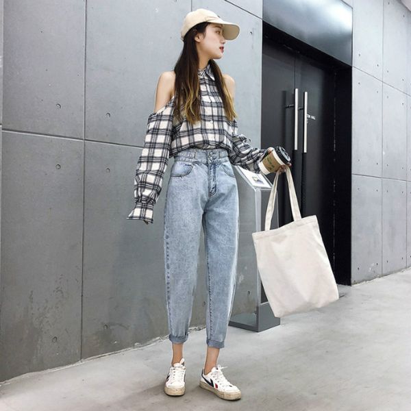 blue pantalones jeans de mujer cintura alta high waist jeans woman denim harem pants ladies vintage casual jean femme
blue pantalones jeans de mujer cintura alta high waist jeans woman denim harem pants ladies vintage casual jean femme