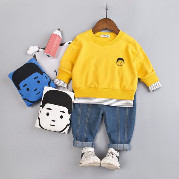 0-4 years boy girl clothing set 2019 new autumn casual active solid kid suit children baby clothing t-shirt+pant, White
0-4 years boy girl clothing set 2019 new autumn casual active solid kid suit children baby clothing t-shirt+pant, White