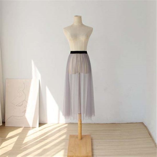 2019 single layer mesh skirts women autumn winter midi skirts casual perspective transparent outer wear skirt overskirt 271, Black
2019 single layer mesh skirts women autumn winter midi skirts casual perspective transparent outer wear skirt overskirt 271, Black
