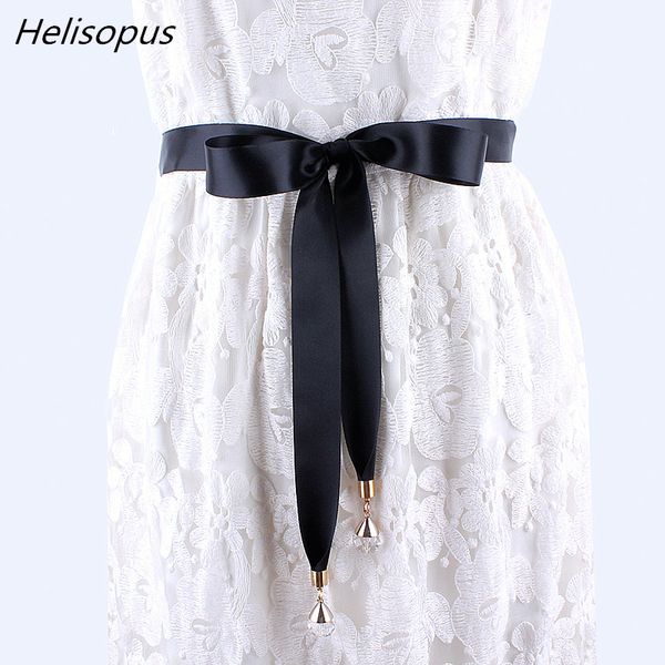 helisopus decorative fashion long fabric belt for women solid silk simple waist belt ribbon knot waist rope dress accessories, Black;brown
helisopus decorative fashion long fabric belt for women solid silk simple waist belt ribbon knot waist rope dress accessories, Black;brown