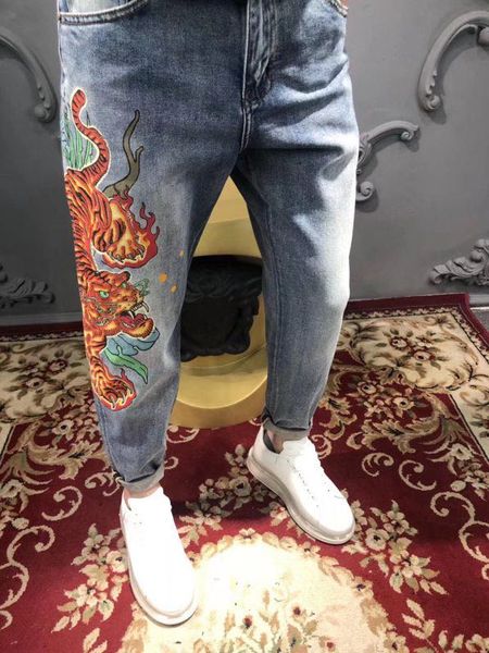 wb5280 fashion men's pants 2020 runway luxury european design party style men's clothing, Blue
wb5280 fashion men's pants 2020 runway luxury european design party style men's clothing, Blue