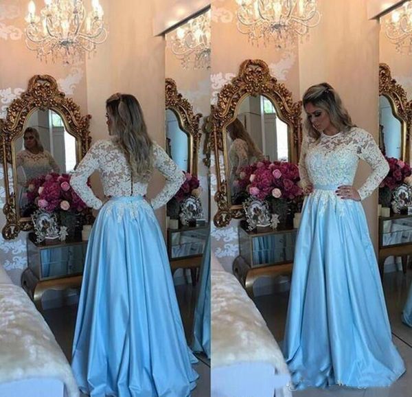 2019 Newest Ivory Lace Long Sleeves A-Line Prom Dresses Illusion Jewel Long Sleeve Applique Evening Dress Party Gowns Special Occasion Dress
2019 Newest Ivory Lace Long Sleeves A-Line Prom Dresses Illusion Jewel Long Sleeve Applique Evening Dress Party Gowns Special Occasion Dress