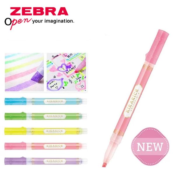 3 / 5шт zebra highlighter wks18 kirarich блестящая звездная жемчужная заметка студент цветной маркер канцелярские принадлежности
3 / 5шт zebra highlighter wks18 kirarich блестящая звездная жемчужная заметка студент цветной маркер канцелярские принадлежности