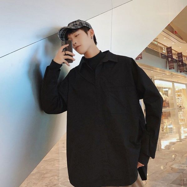 men's casual shirts slim shirt long-sleeved autumn korean version of the loose trend student fake two-piece design ins lazy, White;black
men's casual shirts slim shirt long-sleeved autumn korean version of the loose trend student fake two-piece design ins lazy, White;black