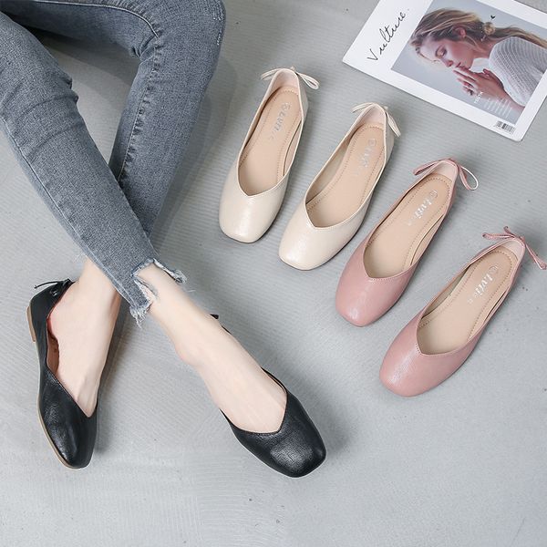 plus size 42 43 candy color shallow single shoes women summer square close toe bowknot moccasins comfy soft sole loafers female, Black
plus size 42 43 candy color shallow single shoes women summer square close toe bowknot moccasins comfy soft sole loafers female, Black