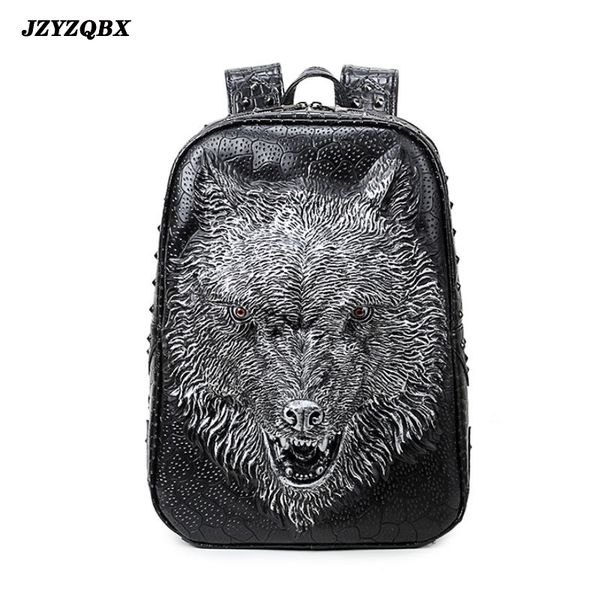 3d stereoscopic silicone wolf head backpack men's personality rivets mochila black waterproof pu leather travel mochilas
3d stereoscopic silicone wolf head backpack men's personality rivets mochila black waterproof pu leather travel mochilas