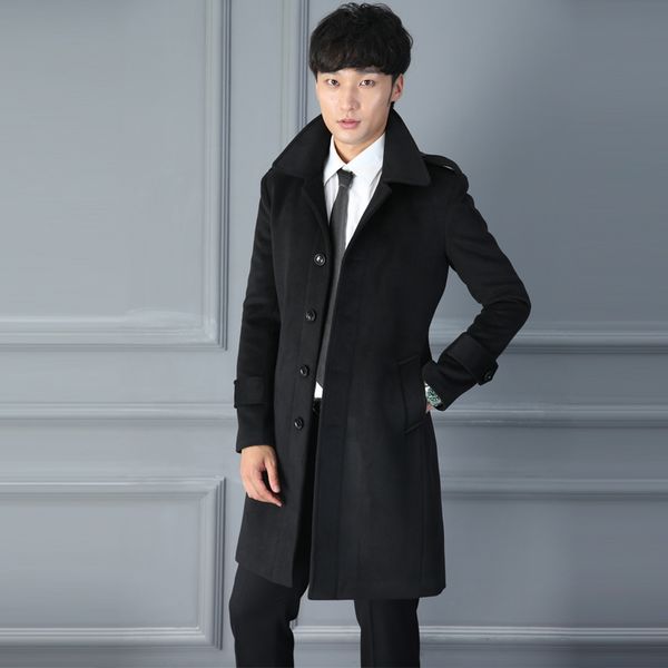 men's wool & blends arrival winter men super large coat tide male casual turn-down collar single breasted thick fashion plus size s-8xl, Black
men's wool & blends arrival winter men super large coat tide male casual turn-down collar single breasted thick fashion plus size s-8xl, Black