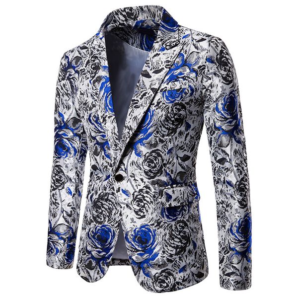 mens rose floral print suit blazer jacket 2019 brand new slim fit one button blazers men party wedding groom blazer masculino, White;black
mens rose floral print suit blazer jacket 2019 brand new slim fit one button blazers men party wedding groom blazer masculino, White;black