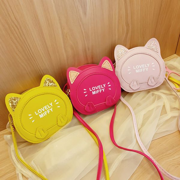 fashion round shoulder bags lovely cartoon cat kids girl money purse pu leather small messenger handbag, Yellow
fashion round shoulder bags lovely cartoon cat kids girl money purse pu leather small messenger handbag, Yellow