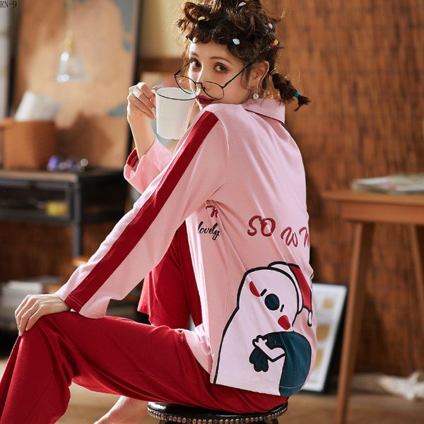 fashion pajamas suit for women 2019 spring cardigan casual girls sleepwear set long sleeve full pants women tracksuit, Blue;gray
fashion pajamas suit for women 2019 spring cardigan casual girls sleepwear set long sleeve full pants women tracksuit, Blue;gray