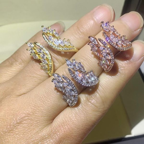 selling luxury jewelry 925 sterling silver marquise cut white z cz diamond gemstones angle wings women wedding band finger ring gift, Slivery;golden
selling luxury jewelry 925 sterling silver marquise cut white z cz diamond gemstones angle wings women wedding band finger ring gift, Slivery;golden