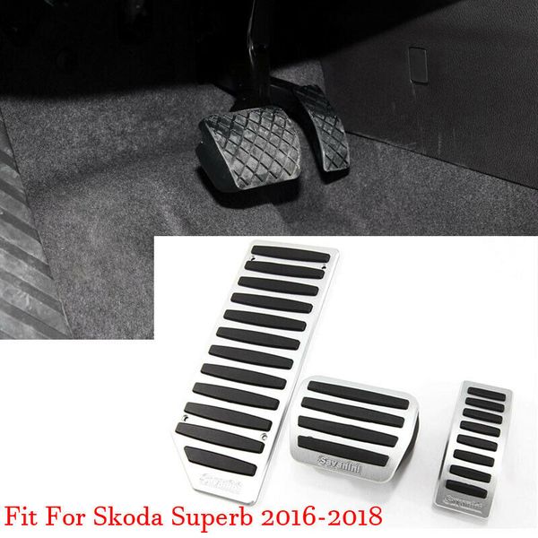 car alloy accelerator gas brake footrest pedal plate pad cover fit for skoda superb 2016 2017 2018
car alloy accelerator gas brake footrest pedal plate pad cover fit for skoda superb 2016 2017 2018