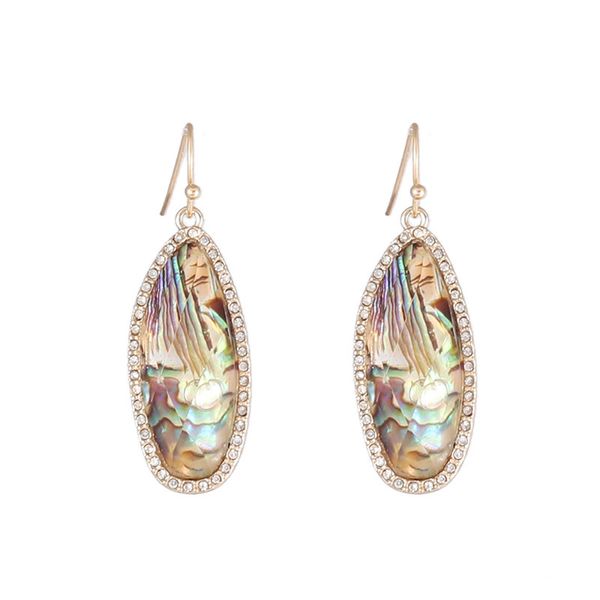 fashion acrylic abalone shell paper charms earrings rhinstone gold color dangle brincos pendientes brand jewelry women, Golden
fashion acrylic abalone shell paper charms earrings rhinstone gold color dangle brincos pendientes brand jewelry women, Golden
