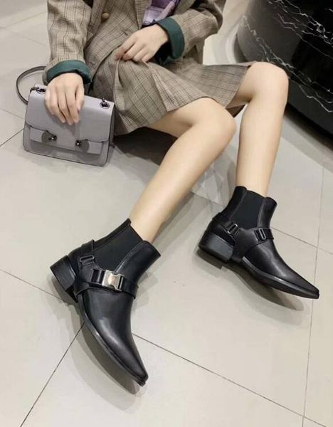 luxury new womens ankle martin pointed toes autumn winter boots real leather buckle shoes size 35-41, Black
luxury new womens ankle martin pointed toes autumn winter boots real leather buckle shoes size 35-41, Black