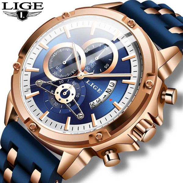 relogio masculino 2020 lige fashion mens watches unique silicone waterproof wrist watch men sport quartz clock, Slivery;brown
relogio masculino 2020 lige fashion mens watches unique silicone waterproof wrist watch men sport quartz clock, Slivery;brown