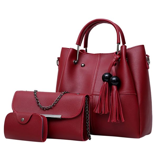 3pc bags for women ladies fashion fringe shoulder handbag purse card crossbody tote bag pu leather fashion handbag sac a main#38
3pc bags for women ladies fashion fringe shoulder handbag purse card crossbody tote bag pu leather fashion handbag sac a main#38