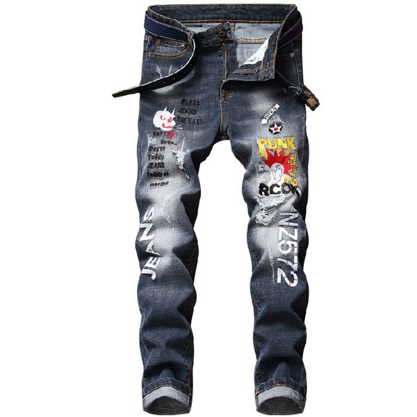 mens 2020 luxury designer clothes jeans for men fashion black print ripped skinny denim pants biker rock revival hip hop mens designer jeans, Blue
mens 2020 luxury designer clothes jeans for men fashion black print ripped skinny denim pants biker rock revival hip hop mens designer jeans, Blue