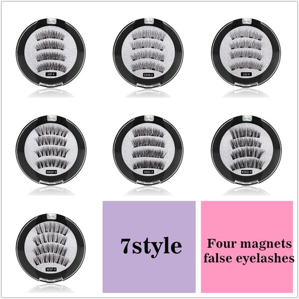 7style four magnetic eyelashes 1pair=4pcs 4 magnetic lashes natural false eyelashes magnet lashes with gift round box dhl ing
7style four magnetic eyelashes 1pair=4pcs 4 magnetic lashes natural false eyelashes magnet lashes with gift round box dhl ing