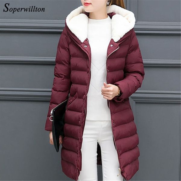winte jacket women long coat 2019 warm hooded long parkas slim cotton padded jackets female outerwear, Black
winte jacket women long coat 2019 warm hooded long parkas slim cotton padded jackets female outerwear, Black