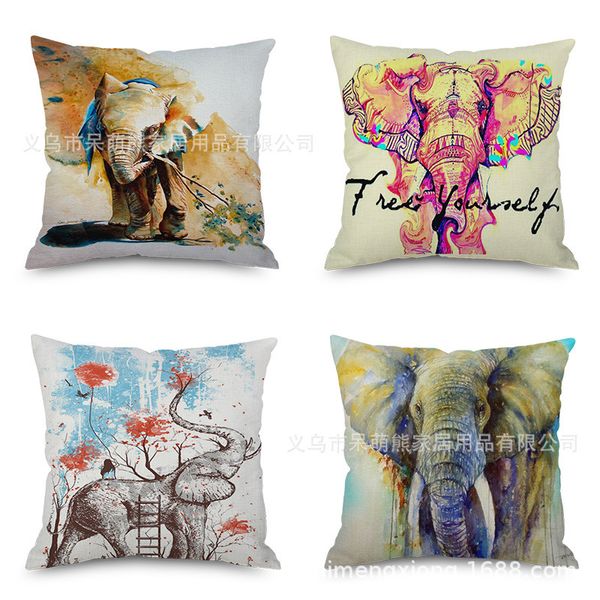 watercolor elephant flax embrace pillow case imitate mabaozhen automobile sofa back cushion cushion bedside backrest pillow factory
watercolor elephant flax embrace pillow case imitate mabaozhen automobile sofa back cushion cushion bedside backrest pillow factory
