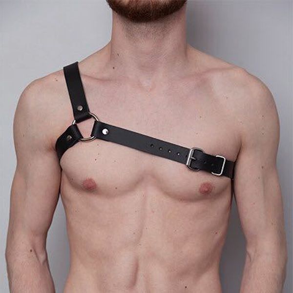punk men leather harness belt punk adjustable body chest strap bondage black body belt suspenders nightclub display costume, Black;brown
punk men leather harness belt punk adjustable body chest strap bondage black body belt suspenders nightclub display costume, Black;brown