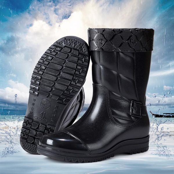 leisure men's boots outdoor mid-calf army boots men's low-heeled keep warm round toe shoe waterproof middle tube rain boot, Black
leisure men's boots outdoor mid-calf army boots men's low-heeled keep warm round toe shoe waterproof middle tube rain boot, Black