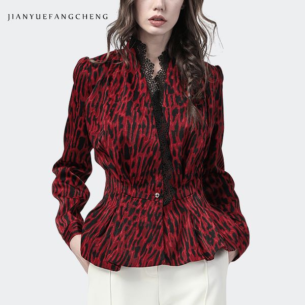 women's jackets women red leopard high waist slim autumn winter coats with lace ruffle korean style elegant ladies casual office, Black;brown
women's jackets women red leopard high waist slim autumn winter coats with lace ruffle korean style elegant ladies casual office, Black;brown
