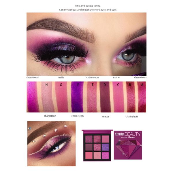 9 colors eyeshadow palette long lasting waterproof sweatprrof beauty makeup shinny eye shadow cosmetic tools
9 colors eyeshadow palette long lasting waterproof sweatprrof beauty makeup shinny eye shadow cosmetic tools
