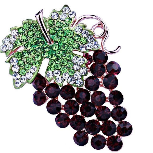 wholesale- unique design purple grapes scarf brooches pins with crystal rhinestones fashion brooch for women gift, Gray
wholesale- unique design purple grapes scarf brooches pins with crystal rhinestones fashion brooch for women gift, Gray