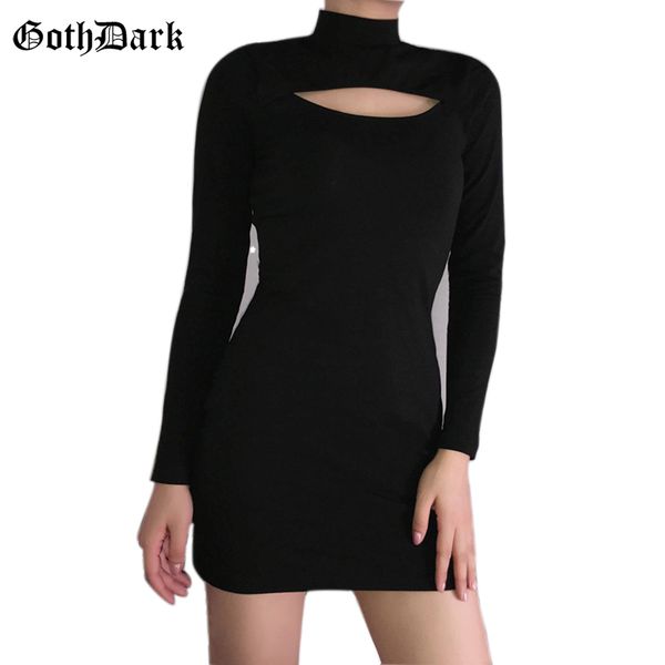 goth dark black hollow out punk gothic female dresses longsleeve skinny solid autumn 2019 women's dress fashion casual, Black;gray
goth dark black hollow out punk gothic female dresses longsleeve skinny solid autumn 2019 women's dress fashion casual, Black;gray