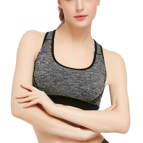 women spaghetti straps fitness padded style bra tanks shakeproof stretch brassiere push up bras seamless padded vest, White
women spaghetti straps fitness padded style bra tanks shakeproof stretch brassiere push up bras seamless padded vest, White