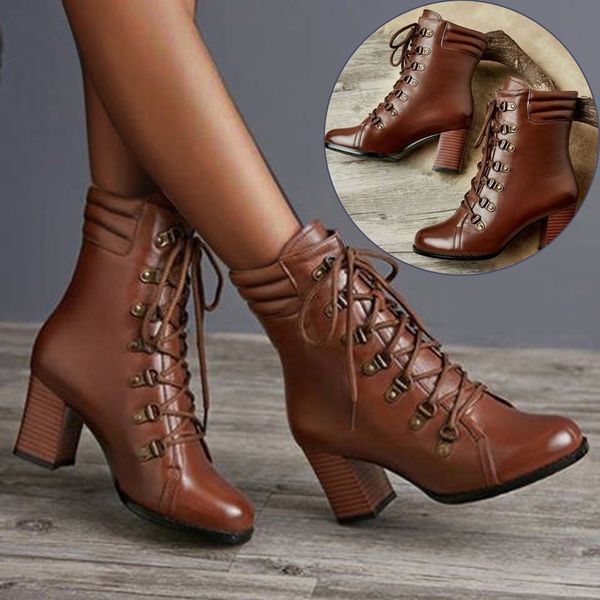 punk style motorcycle boots biker waterproof woman shoes rivets cross square heels platforms ankle boots zapatos de mujer, Black
punk style motorcycle boots biker waterproof woman shoes rivets cross square heels platforms ankle boots zapatos de mujer, Black