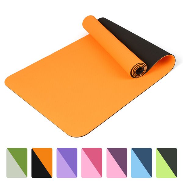 yoga mats 183x60cm thick double color non slip tpe exercise sport pilates mat for men women fitness tapete gym pad 6-8mm
yoga mats 183x60cm thick double color non slip tpe exercise sport pilates mat for men women fitness tapete gym pad 6-8mm