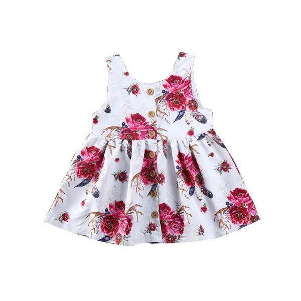 2020 summer toddler kids baby girls floral dress sleeveless buttons party princess round neck dresses headband cute clothes, Red;yellow
2020 summer toddler kids baby girls floral dress sleeveless buttons party princess round neck dresses headband cute clothes, Red;yellow