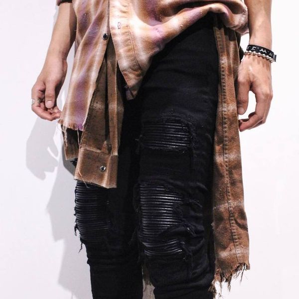 denim designer hole jeans ripped for men size 28-38 40 2019 autumn winter plus velvet hip hop punk streetwear, Blue
denim designer hole jeans ripped for men size 28-38 40 2019 autumn winter plus velvet hip hop punk streetwear, Blue