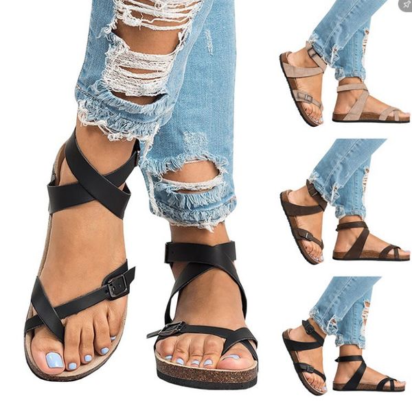 long-term selling sandals rome flat large size women's sandals europe and america women's 44, Black
long-term selling sandals rome flat large size women's sandals europe and america women's 44, Black