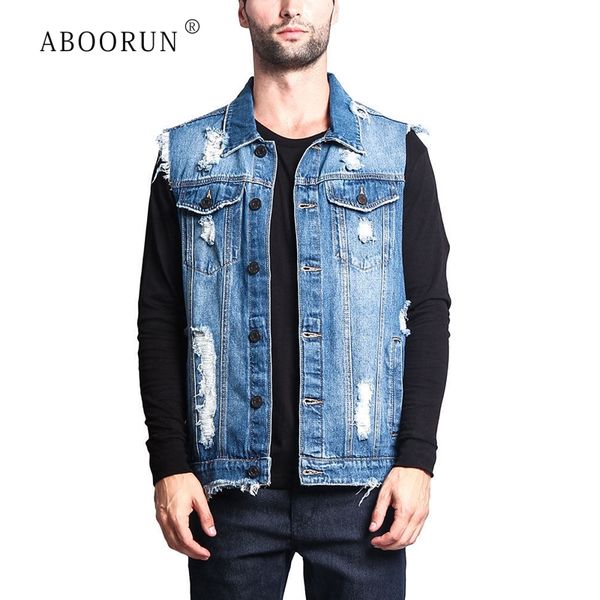 jeans vest men hip hop streetwear ripped denim jacket sleeveless mens casual hole waistcoat slim fit jeans jacket denin vest, Black;white
jeans vest men hip hop streetwear ripped denim jacket sleeveless mens casual hole waistcoat slim fit jeans jacket denin vest, Black;white