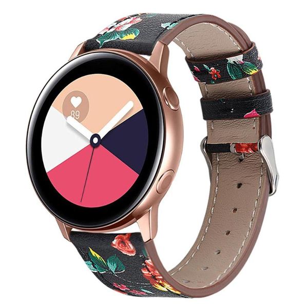 genuine leather strap for samsung galaxy watch active bands floral printed wristband replacement for galaxy watch active, Black;brown
genuine leather strap for samsung galaxy watch active bands floral printed wristband replacement for galaxy watch active, Black;brown