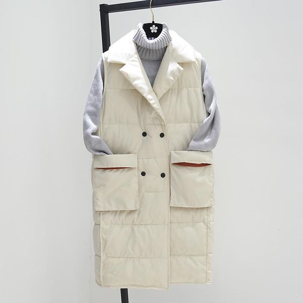 oversize women winter vests 2019 new medium long vest cotton padded jacket sleeveless female lapel waistcoat vests, Black;white
oversize women winter vests 2019 new medium long vest cotton padded jacket sleeveless female lapel waistcoat vests, Black;white