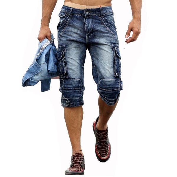 mcikkny retro men's cargo denim shorts washed fashion slim fit military short jeans for male multi pockets, White;black
mcikkny retro men's cargo denim shorts washed fashion slim fit military short jeans for male multi pockets, White;black