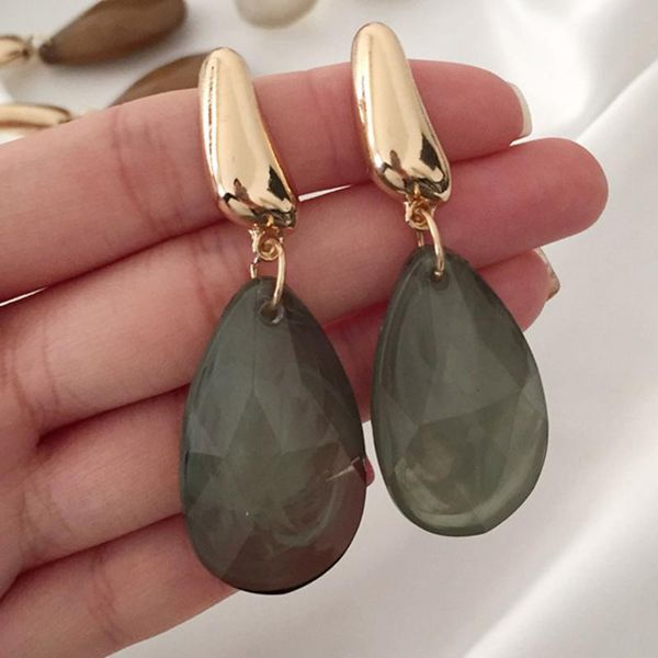 fashion women drop earrings gold and rhodium color plating 3 color opal water drop shape earrings vintage office lady gift, Silver
fashion women drop earrings gold and rhodium color plating 3 color opal water drop shape earrings vintage office lady gift, Silver