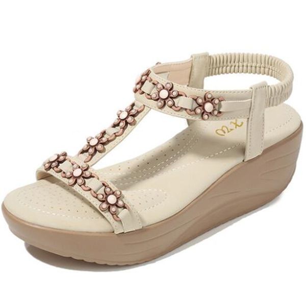 new sandals women's elastic belt wedge platform sandals waterproof platform muffin large size women's shoes, Black
new sandals women's elastic belt wedge platform sandals waterproof platform muffin large size women's shoes, Black