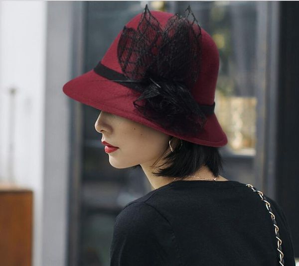 fedora hat women imitation woolen winter lace feather felt hats fashion black jazz hat fedoras chapeau sombrero mujer 2020, Blue;gray
fedora hat women imitation woolen winter lace feather felt hats fashion black jazz hat fedoras chapeau sombrero mujer 2020, Blue;gray