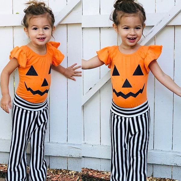 kids toddlers baby girl halloween pumpkin t-shirt+striped pant outfit clothes, White
kids toddlers baby girl halloween pumpkin t-shirt+striped pant outfit clothes, White
