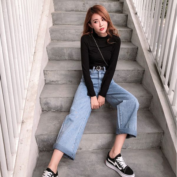 loose vintage jeans for women high waist harem mom jeans spring denim denim pants women wide leg trousers, Blue
loose vintage jeans for women high waist harem mom jeans spring denim denim pants women wide leg trousers, Blue